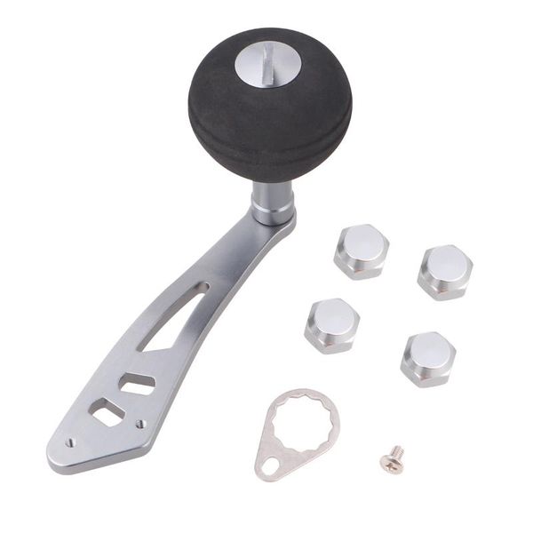 

metal fishing wheel arm folding solid handle reel modification accessories baitcasting reels