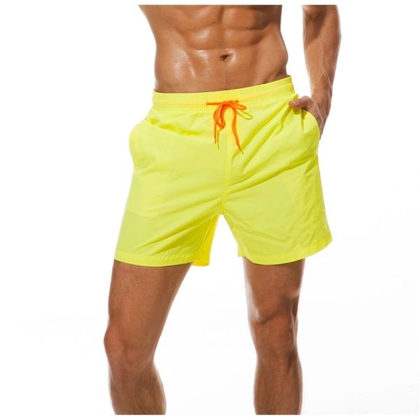 

men's swim trunks quick dry beach shorts with pockets fashion board shorts men summer beach swimming mens gym short pants, White;black