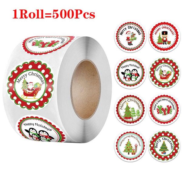 

gift wrap cute stickers christmas party sticker decorative sealing merry baking envelope scrapbook