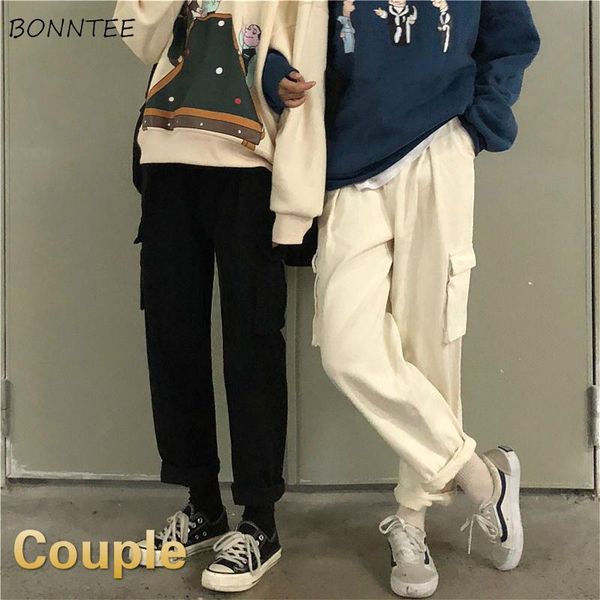 

women's pants & capris cargo women summer couple plus size 4xl ulzzang high waist harajuku chic pocket womens long trousers street all-, Black;white