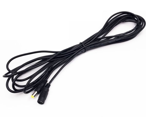 

100pcs power supply dc 5.5 x 2.1mm female to male plug cable adapter extension cord 3 meter 3m 10ft free