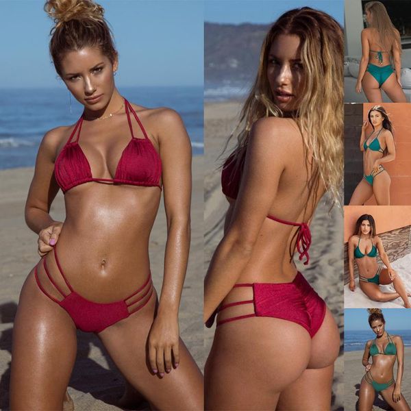 

women's swimwear 2021 bikini sets women push up brazilian biquini bathing suits swim female hollow out, White;black