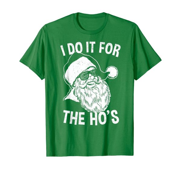 

Funny Santa Shirt | Retro Santa I Do It For The Ho' T-Shirt, Mainly pictures