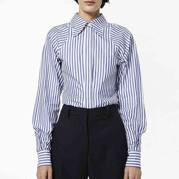 

women's two piece pants stripe cotton blouses long sleeve casual shirts blusas l4sb, White