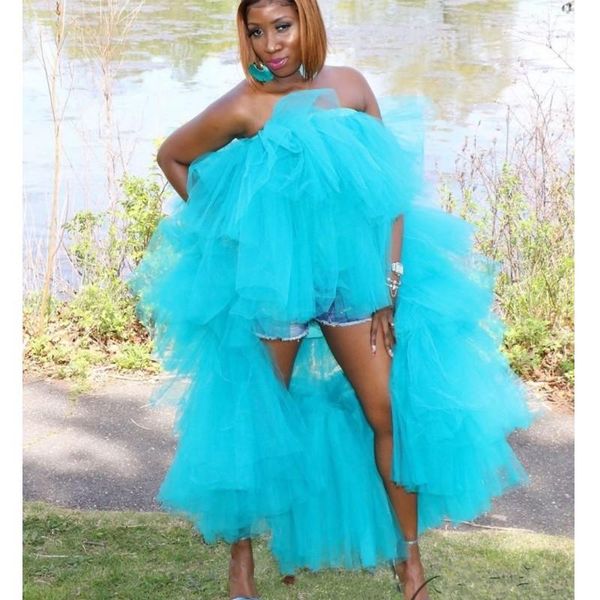 

skirts turquoise hi low tiered tulle long womens halloween jupes de faldas high street plus size vestidos, Black