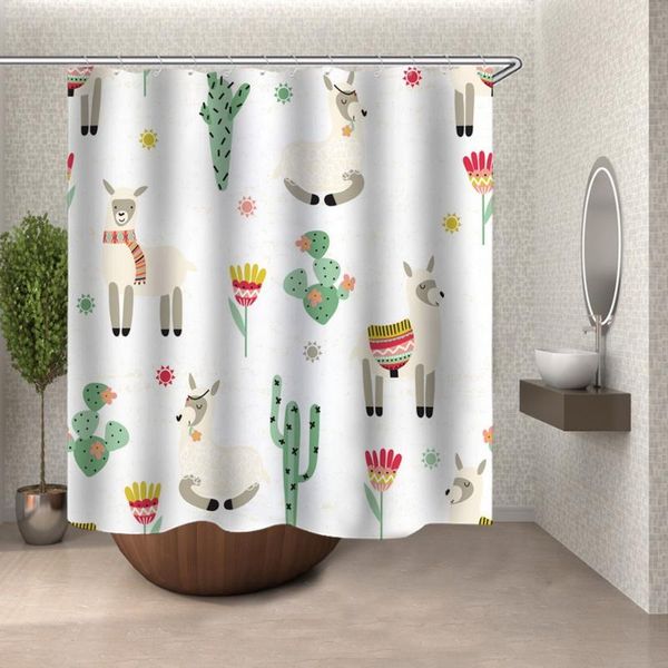 

shower curtains 3d waterproof carpet cover toilet bath mat pad 4 piece set print bathroom products decor with 12 hook