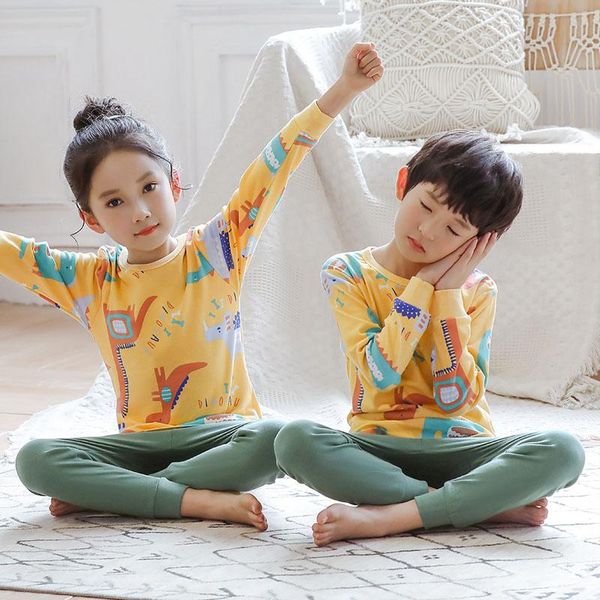 

pajamas children clothes sleepwear long sleeve and green pant suit toddler pyjamas baby boys sets kids night wear girls sleep pajma set, Blue;red