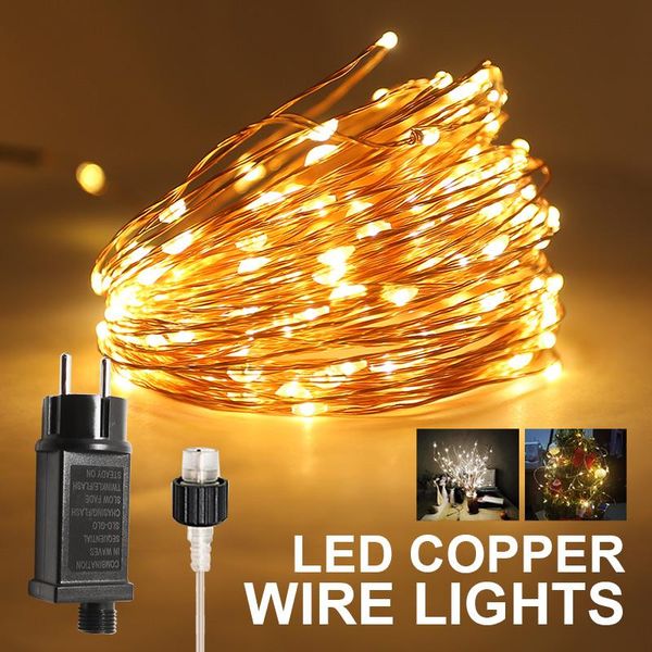 

strings year lights outdoor decorations decor holiday lighting garland fairy room home led string tree garden curtain