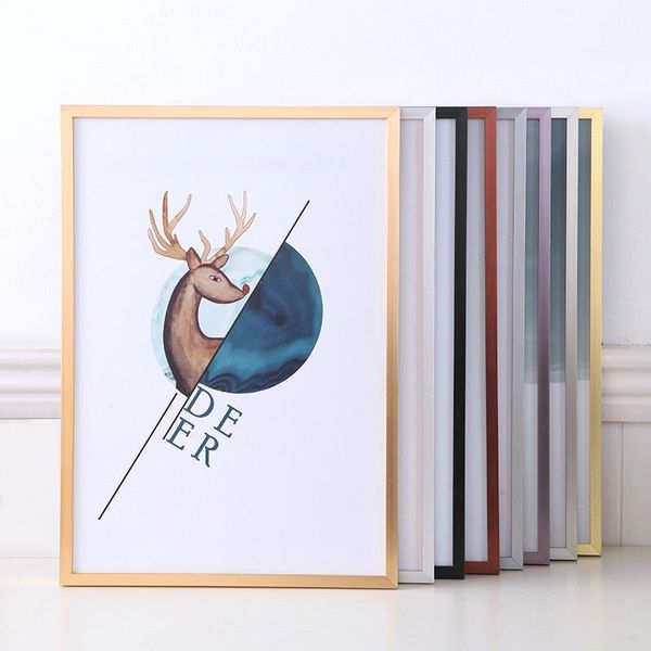 

frames golden metal frame a4 a3 silver color picture po for wall home decor