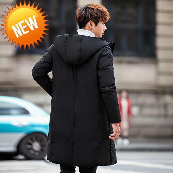 

men's down jacket winter coat white duck korean puffer warm casacos 8119 yy1299, Black