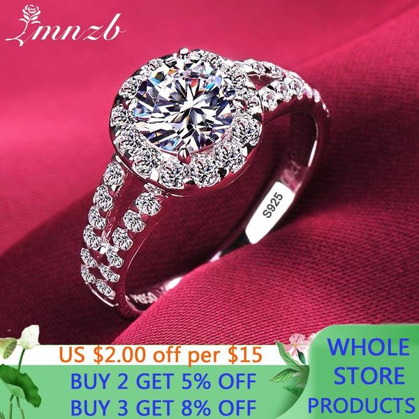 

cluster rings with certificate original silver 925 wedding jewelry for women natural 2 zirconia diamond engagement gift anel, Golden;silver