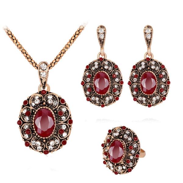 

earrings & necklace women earring ring set metal jewelry bib pendant chain women's clothing accessories, Silver