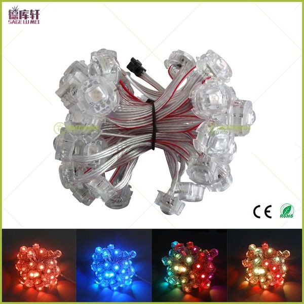 

modules dc5v ws2811ic 20mm diameter led digital pixel screen grid smd rgb waterproof addressable point light string