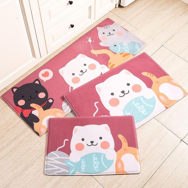

bath mats red kawaii bathroom mat waterproof european absorbent dark kitchen door rugs floor tappeti bagno decoration bk50ys