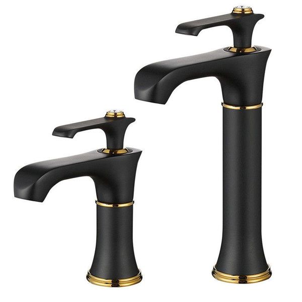 

bathroom sink faucets basin faucet brass single handle and cold mixer tap deck mounted style black baking torneira
