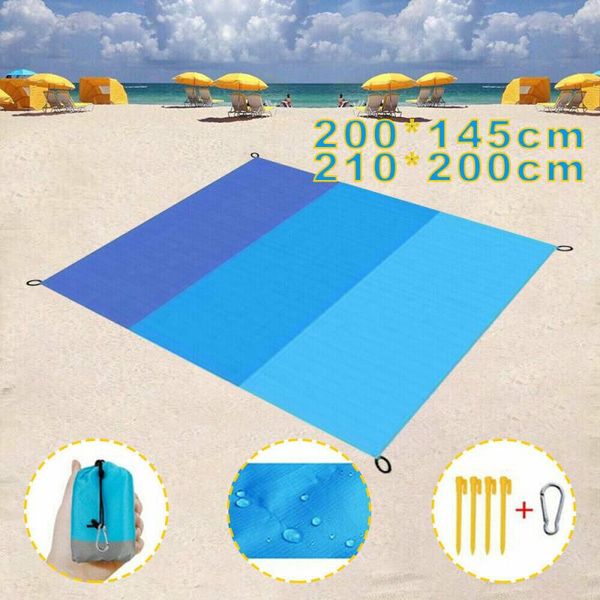 

camping beach mat extra large outdoor travel sand picnic waterproof mattress blanket foldable sandless pads