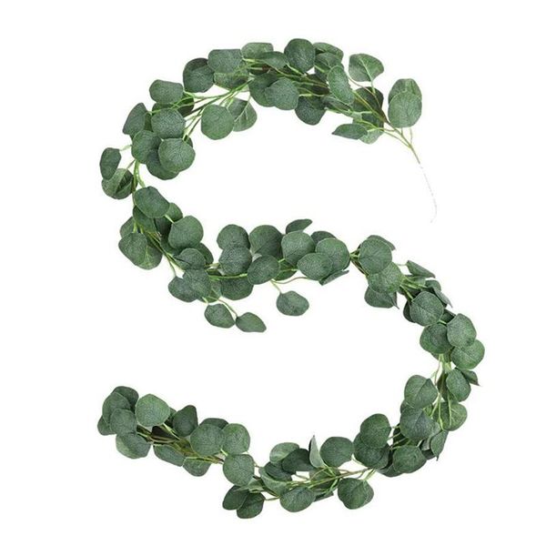 

pcs artificial eucalyptus ivy, faux leaves vines handmade garland greenery wedding backdrop arch wall decor decorative flowers & wreaths
