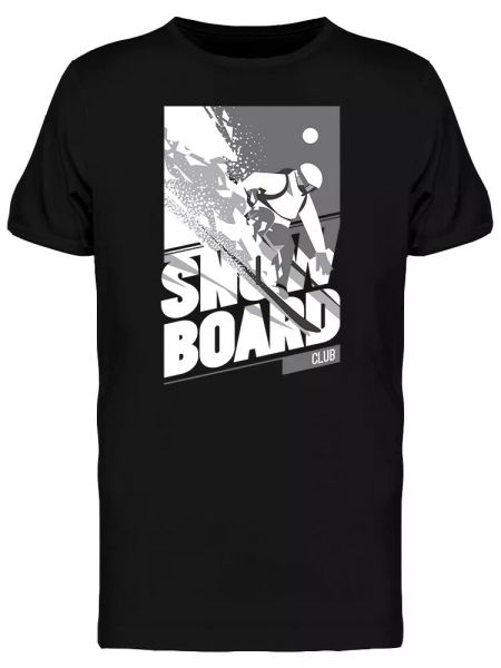 

Snowboarder In Motion Men's Tee -Image by Shutterstock, White;black