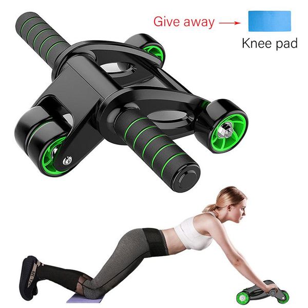 

foldable abdominal wheel muscle trainer gym home fitness equipment men and women bodybuilding workout roller knee pads training