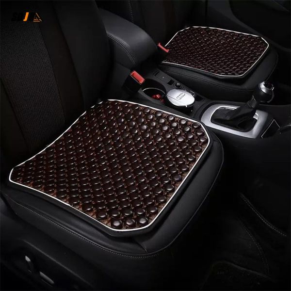 

car seat covers natural maple wood bead auto cushion massage breathable cool environmental mat for office
