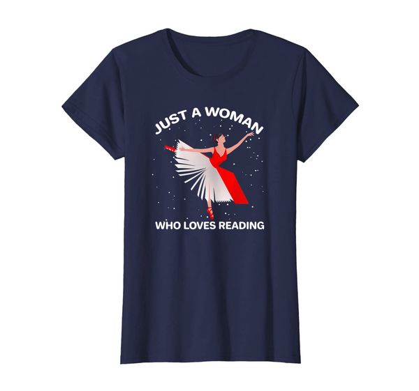

Womens just a woman who loves reading book lover gift tshirt, Mainly pictures