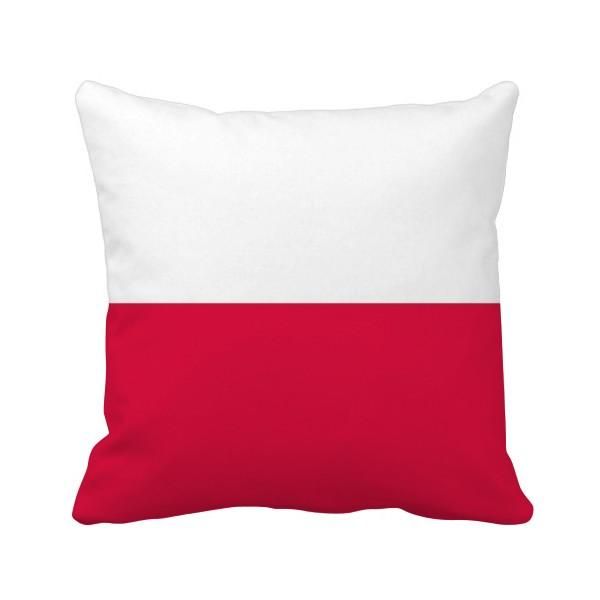 

pillow poland national flag europe country throw square cover