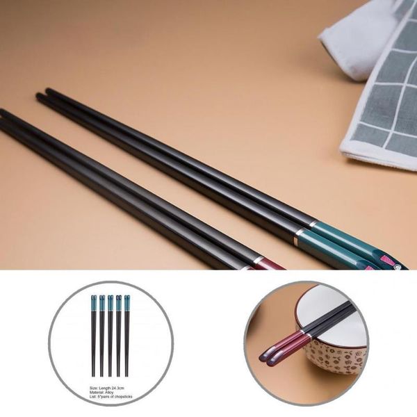 

chopsticks helpful widely use metal anti-scalding tablewares for household
