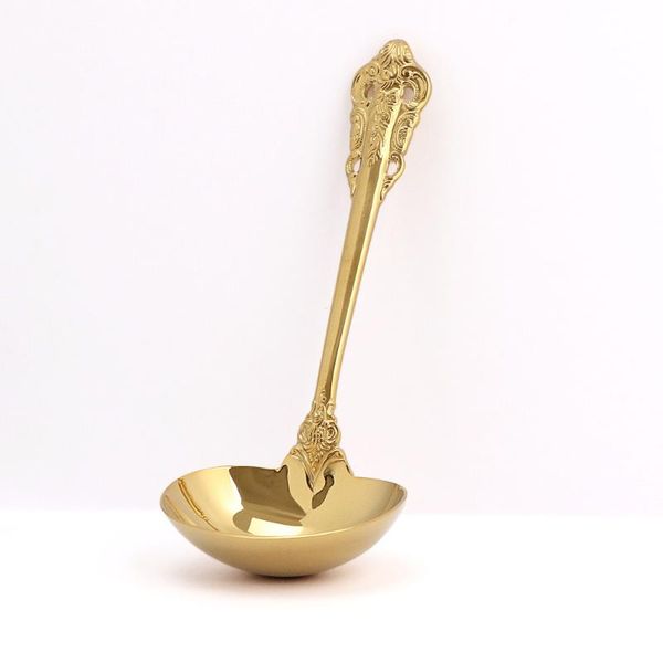 

spoons jaswehome golden soup spoon kitchen accessories gold cooking utensils scoop 304 stainless steel serving