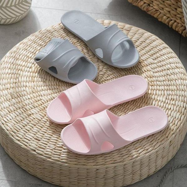 

female eva slippers super light lovers bathroom indoor slipper anti-slip soft summer autumn shoes woman men home slides sh465, Black