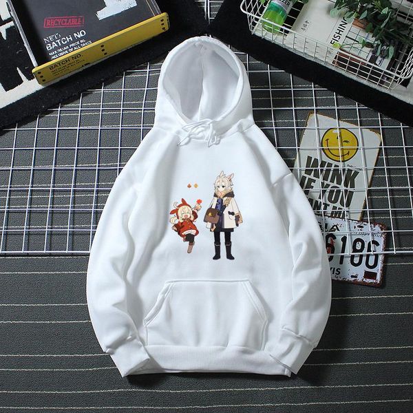 

men's hoodies & sweatshirts genshin impact klee graphic men fashion 2021 harajuku hoody cute sweatshirt long sleeve aesthetic women lo, Black