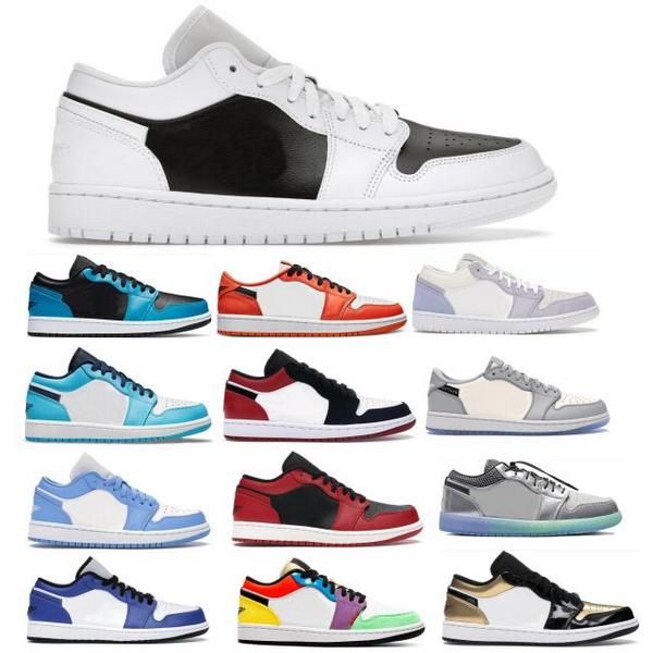 

jumpman 1 1s low mens women basketball shoes starfish panda paris unc se tropical twist court purple 2021 qualit designer trainers sneakers