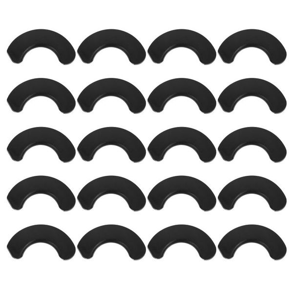 

accessories 20pcs useful dumbbell holders shockproof pads fitness tools (black)