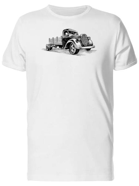 

Vintage Retro Truck Sketch Men's Tee -Image by Shutterstock, White;black
