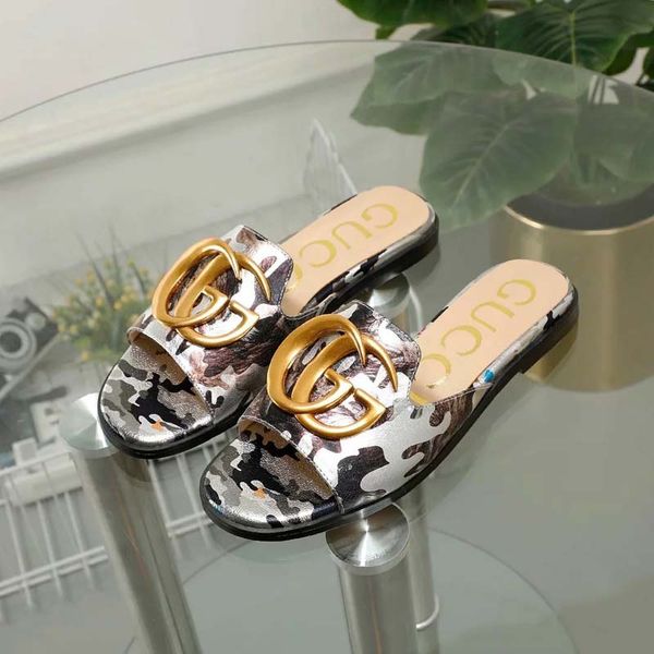 

classics sandals fashion designer slippers slides floral brocade gear bottoms flip flops women shoes striped beach causal slipper bagandshoe, Black