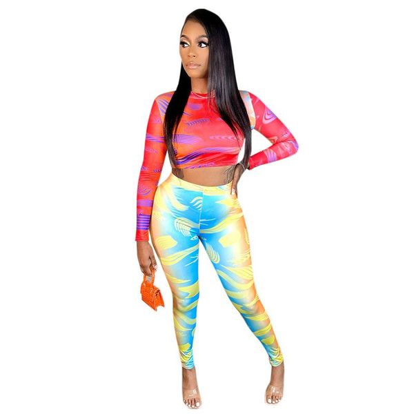 

women's swimwear women summer dress sets clothing party robe female long ladies outfit dye print t shirt high waist movement yoga pants, White;black