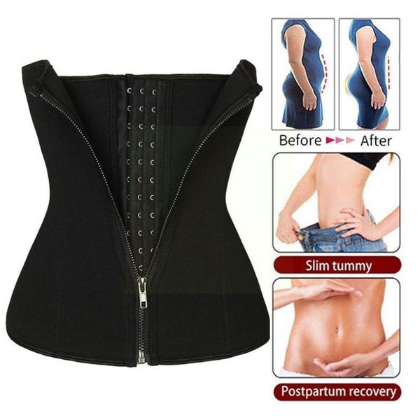 

waist support corset female trainer body shaper shapewear gaine y femme amincissante modeladoras corsets bustiers reductoras mujer q7u5, Black;gray