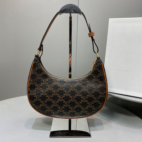 

2021 new lisa same triumphal arch old flower underarm bag printed one shoulder avabag middle ancient pea bag crossbody bag women luxurys des