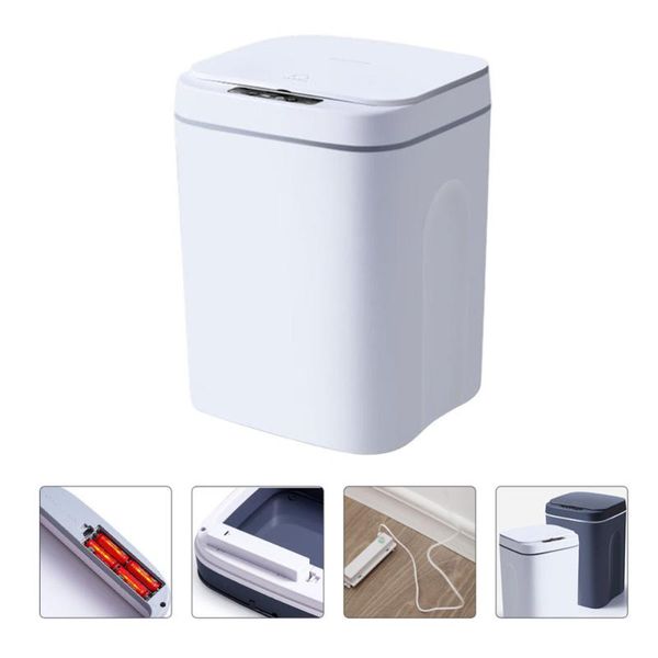

waste bins 1pc smart garbage can induction dustbin contactless bin storage