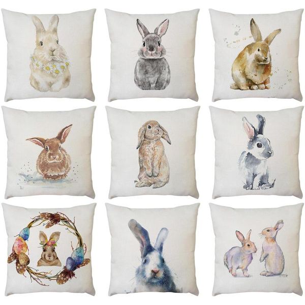 

cushion/decorative pillow 45*45cm animal flower print easter decorative cushion cover case nordic sofa car home decoration