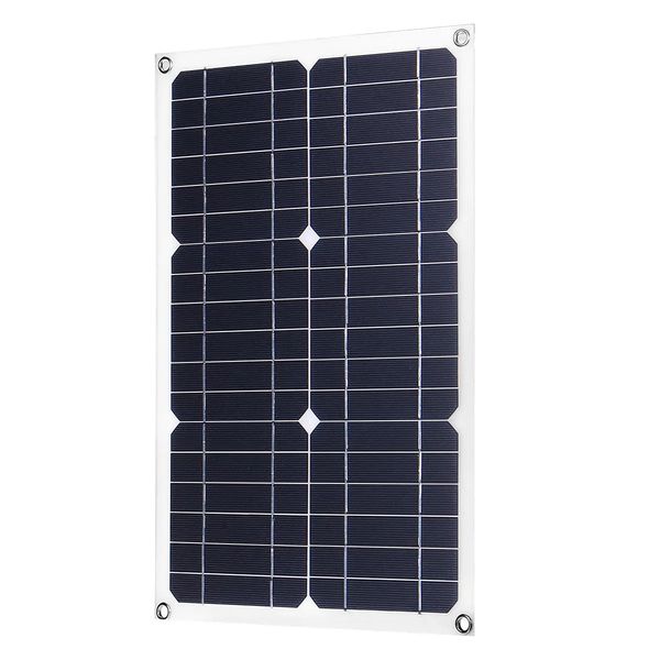

50w 18v mono solar panel dual usb 12v/5v dc monocrystalline flexible for car rv boat batterywaterproof