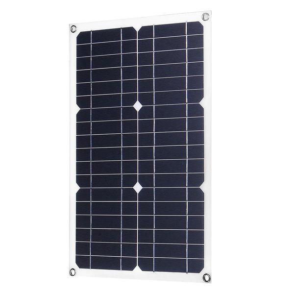 50W 18V Mono Solar Panel Dual USB 12V/5V DC Monokristallin Flexibel Für Auto RV Boot BatterieWasserdicht