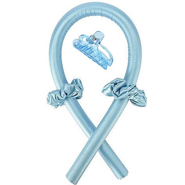 

curling rod lazy foam sponge no heat headband hair tie 2 + 1 clip party favor