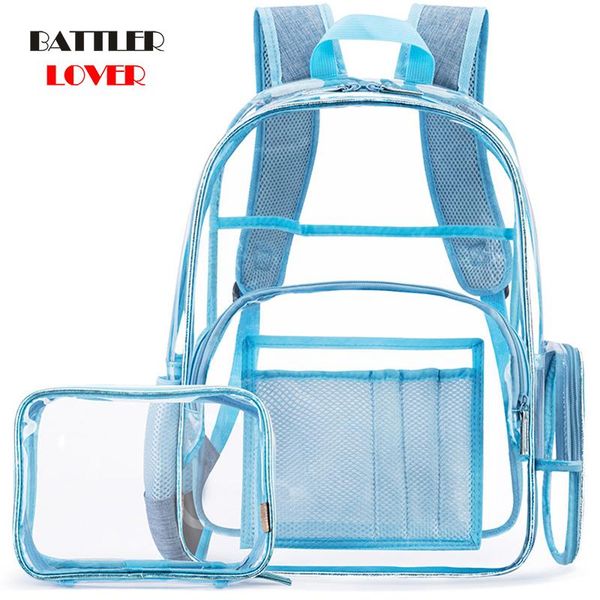 

backpack women transparent pvc backpacks big capacity school bags for teenagers fashion travel bagpack female totes bag