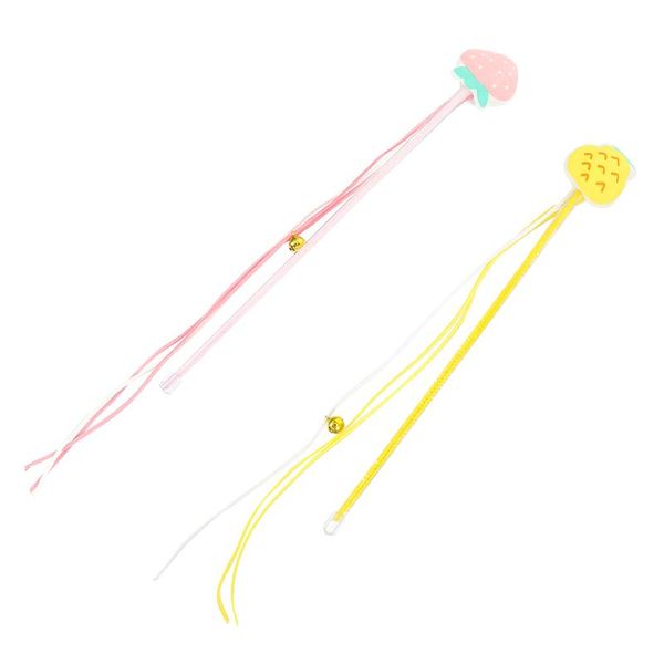 

cat toys 2pcs interactive stick wand teaser home pet supply