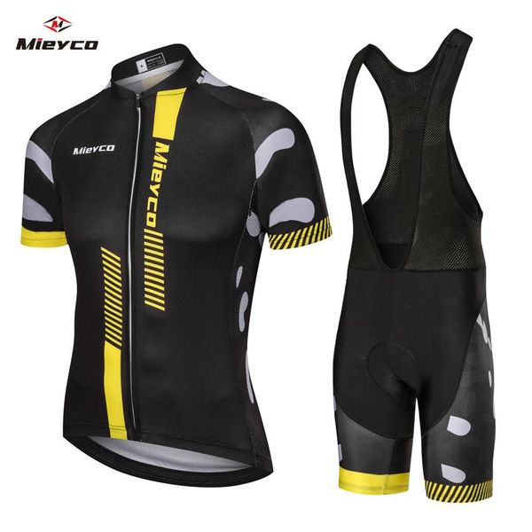 

racing sets mieyco 100% polyester pro cycling jersey set mtb bicycle clothes sportswear bike clothing maillot ropa ciclismo, Black;blue
