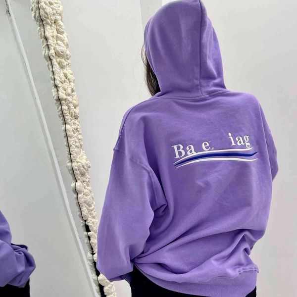 

men's and women's high version 21 early autumn cola wave hoodie casual loose long sleeve pullover for men women, Black