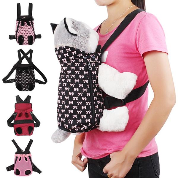 

carrier for dogs pet dog backpack canvas mesh outdoor travel products breathable shoulder handle bags small cats car seat covers