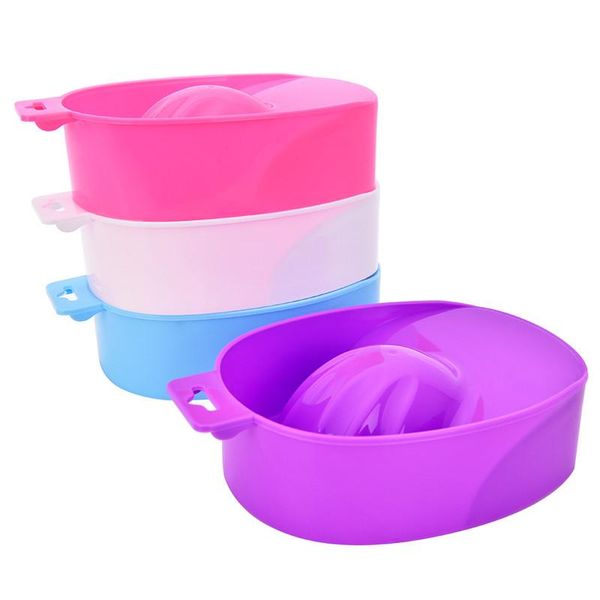 

nail art equipment 1pcs professional diy spa bath clean hand wash remover soak bowl treatment manicure tools, Silver