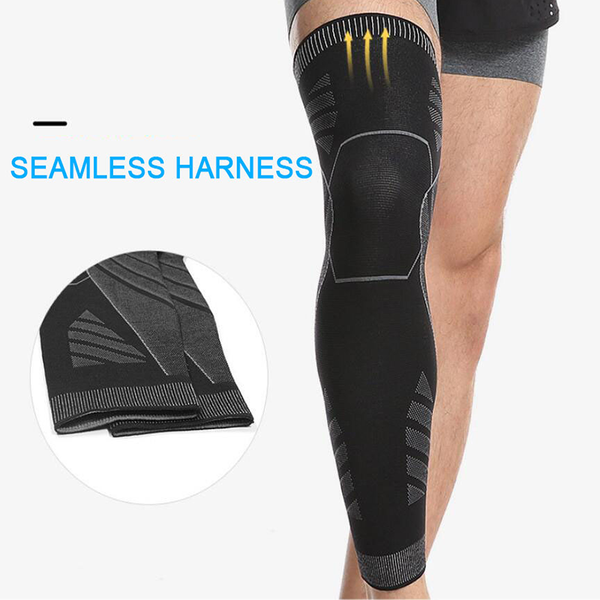 

sports legging protective gear knitted pressure knee pads outdoor riding basketball long elbow &, Black;gray