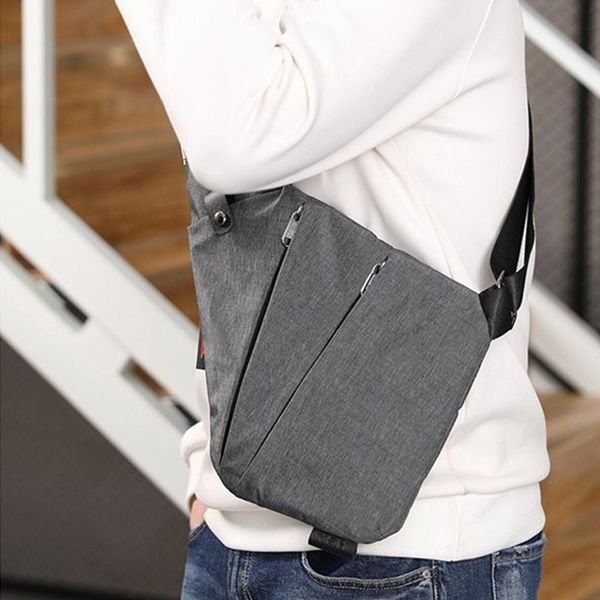 

outdoor bags men's messenger bag oxford burglar wearable multifunctional solid durable outing hv99